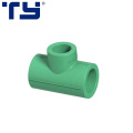 GB/DIN plumbing materials PPR reducer tee green pipe fitting